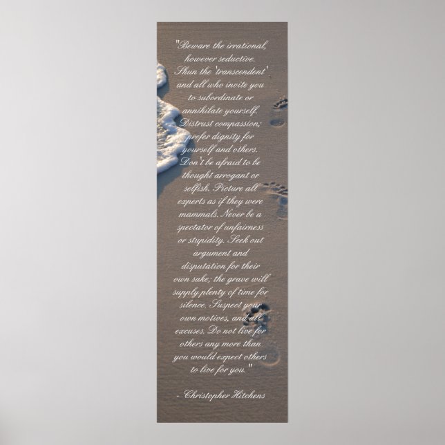 Inspiration Christopher Hitchens Poster de salle d (Devant)