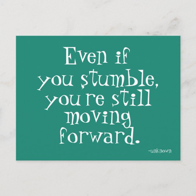 Inspiration de succès - Carte postale Motivationne (Devant)