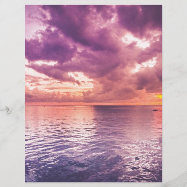 Inspiration du coucher de soleil sur l'océan (Devant)