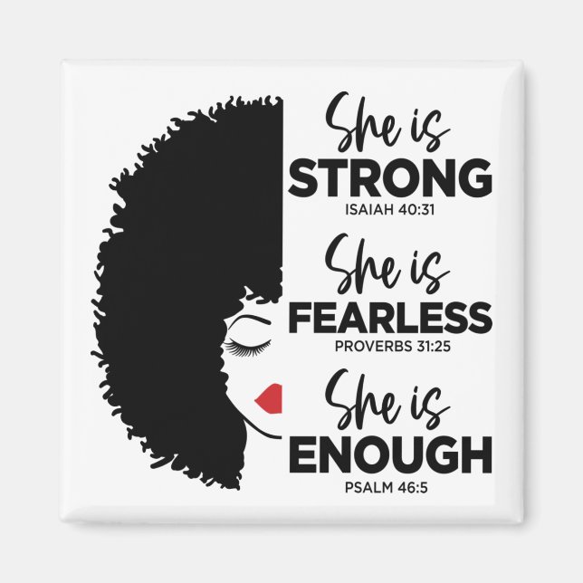 Inspiration Elle Est Carré Magnet (Devant)