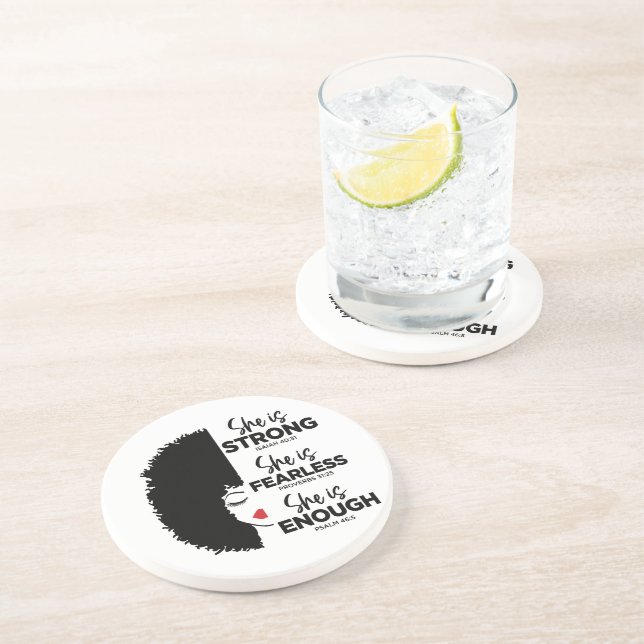 Inspiration Elle Est Dessous de verre Sandstone (Côté)