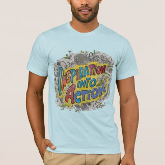 Inspiration en action" T-shirt multicolore