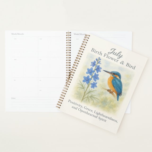 Inspiration Florale Bleue Vintage Oiseau Anniversa (Devant avec enveloppe)