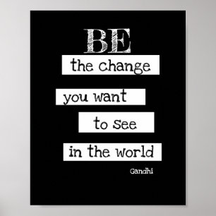 inspiration Gandhi poster citation chic moderne