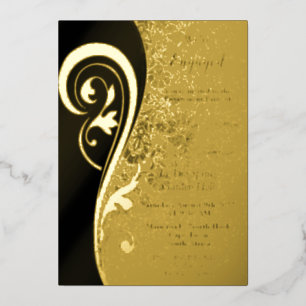 Inspiration Gold Filigree Foil Invitation