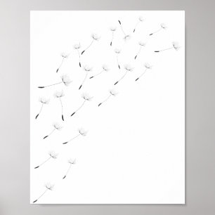 Inspiration Murale Art, Nature Dandelion Poster