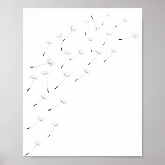 Inspiration Murale Art, Nature Dandelion Poster