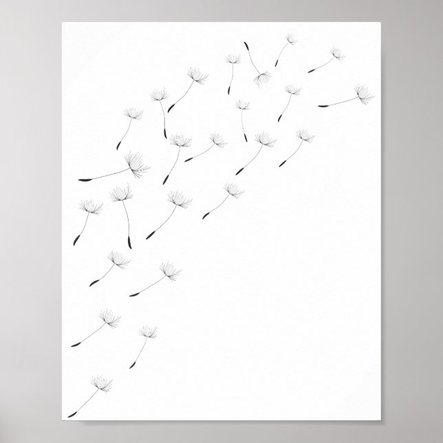 Inspiration Murale Art, Nature Dandelion Poster (Devant)