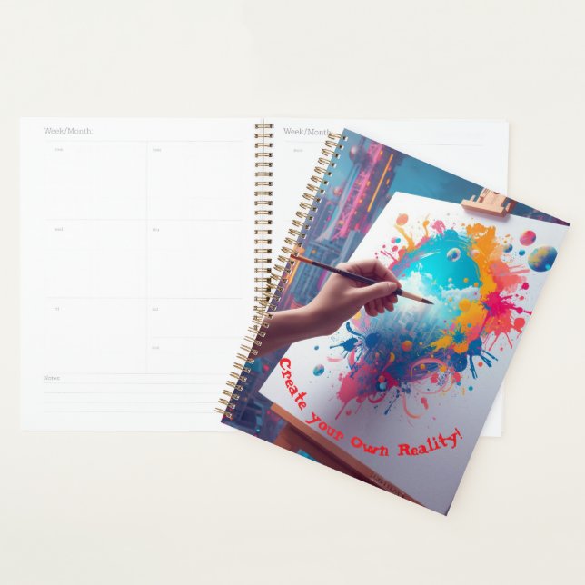 inspirational calendar notebook planner (Devant avec enveloppe)