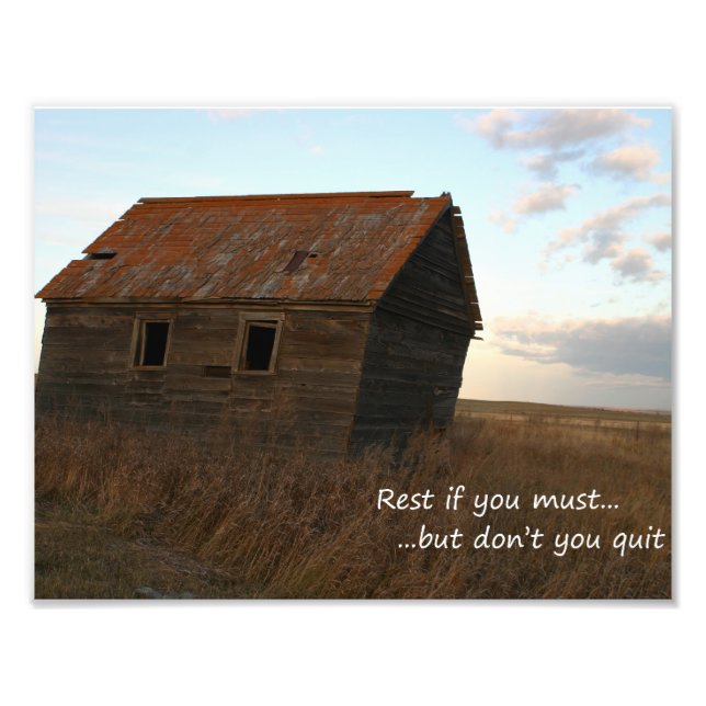 Inspirational cite une photo de grange d'art uniqu (Devant)