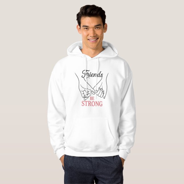Inspirational Friendship Adult Pullover Hoodie (Devant entier)