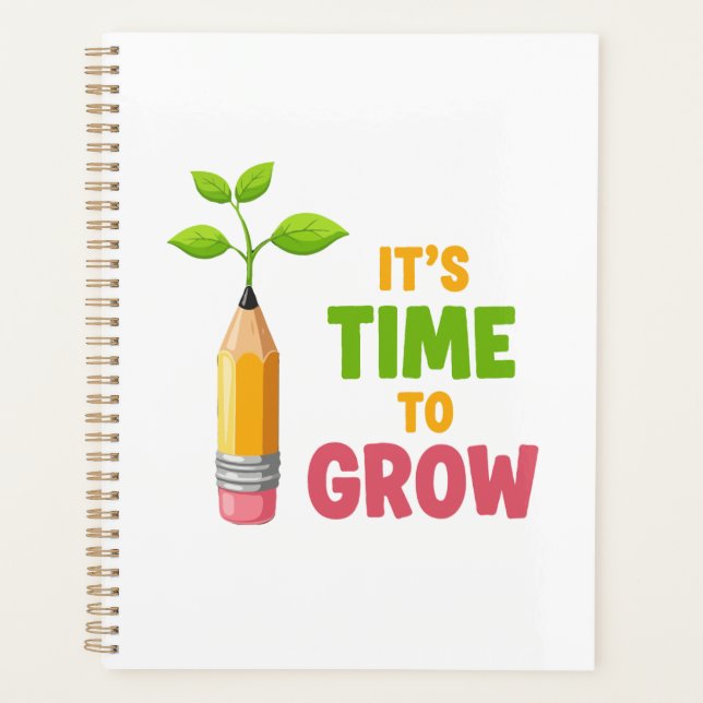 Inspirational "It's Time to Grow" Pencil Plant  (Devant)
