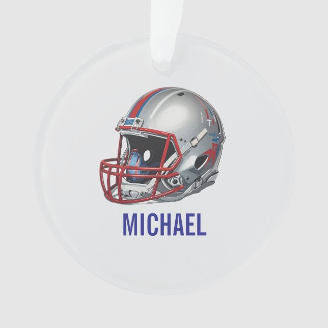 Inspirational Motivational Football Helmet Name (devant)