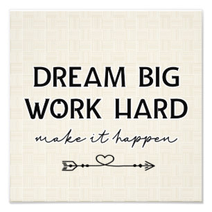 Inspirational Poster Dream Big