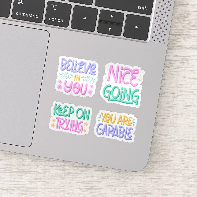 Inspirational quotes sticker set (Détail)