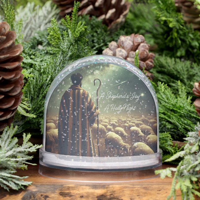 Inspirational Shepherd Flock Snow Globe (Hiver)