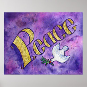 Inspirational Word "Peace" Poster