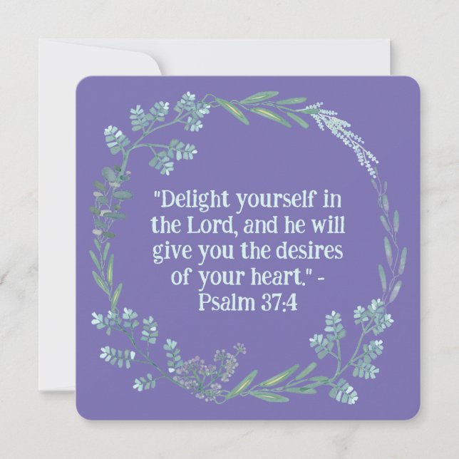 Inspirationnelle Religieuse Blank Floral Wreath (Devant)