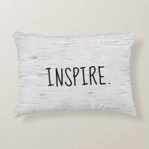 INSPIRE Le Texte Sur Le Coussin D'Accentuation De