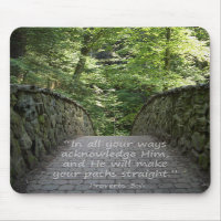 Inspiré (Prov. 3 : 6) tapis de souris