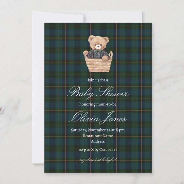 Inspired Baby Shower Invitation (Devant)
