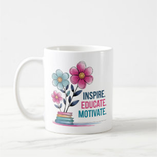 Inspirer Éduquer Motiver Mug   Teacher Coffee Cup