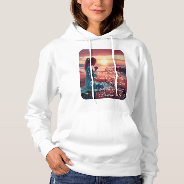"Inspirer la foi" Sweat - shirt à capuche féminine (Devant)