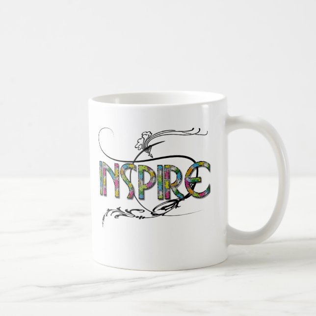 "Inspirer" Mug de café (Droite)
