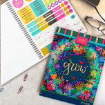 Inspirer Plutôt Floral Croissance Personnalisée Am<br><div class="desc">Planificateur de croissance personnalisée par Inspirivity, un beau compagnon qui sert de rappel quotidien pour embrasser le mot que vous avez choisi. Ce planificateur floral fantaisiste, créé avec des oeuvres dessinées à la main et des lettres, a une place pour votre nom et l'année sur le front. Le dos est...</div>