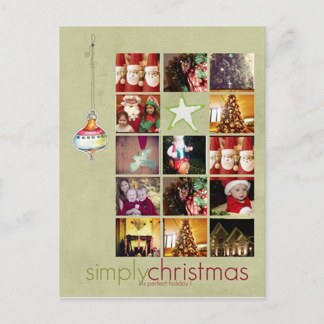instagram 14 cartes postales photo de noël (Devant)
