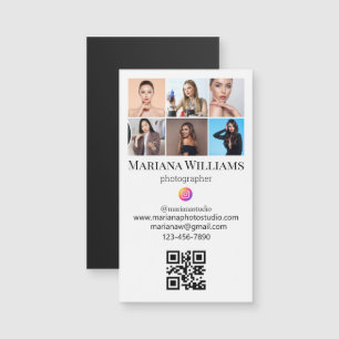 instagram 6 photos qr code moderne business aimant
