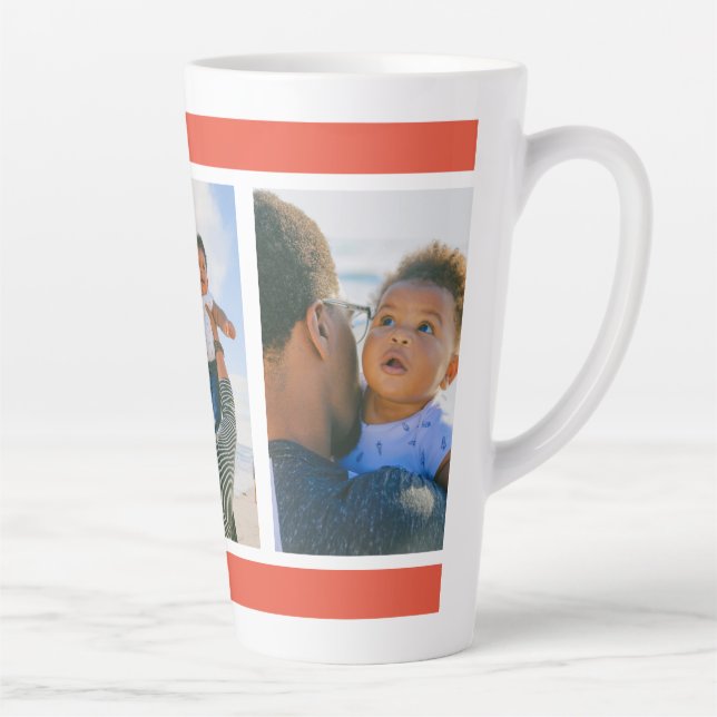 Instagram Family Photo Latte Mug (Droite)