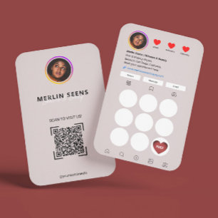 Instagram Loyalty Carte de visite l IG