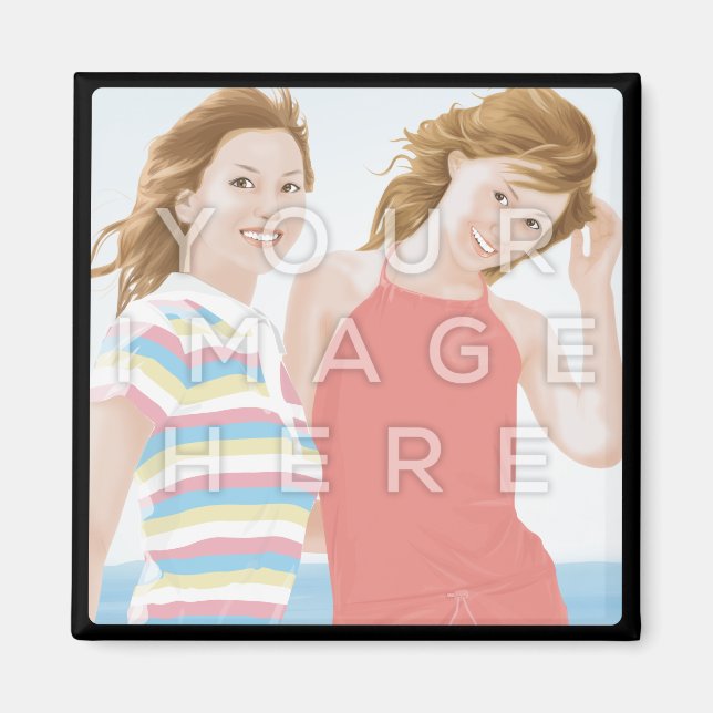 Instagram Photo Carré Image Magnet (Devant)