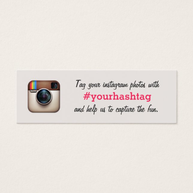 Instagram Photos Hashtag Mariage Insérer carte (Devant)
