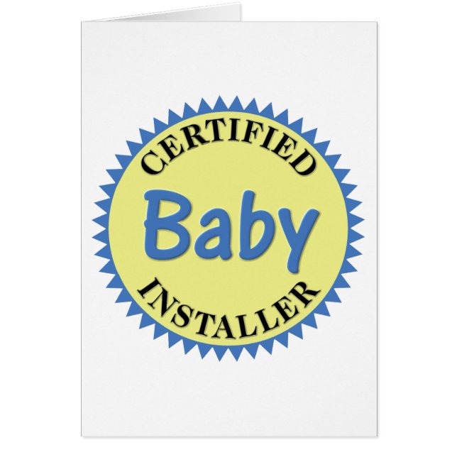 Installateur certifié de bébé (Devant)