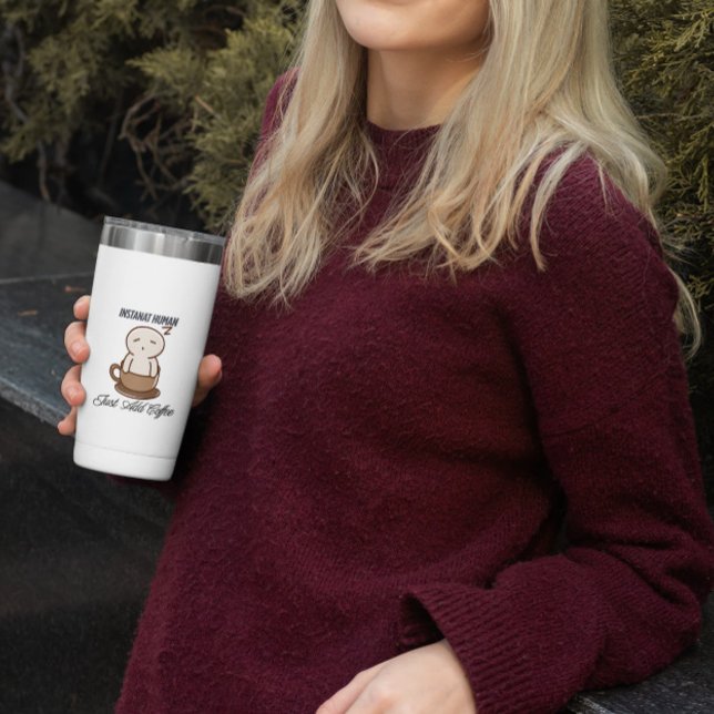 Instant human just add coffee funny Mug (Créateur téléchargé)