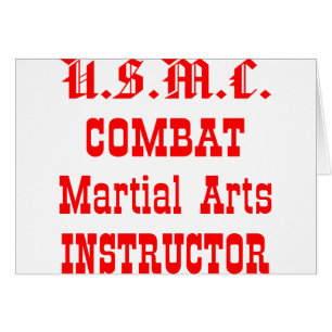 Instructeur d'arts martiaux de combat d'usmc