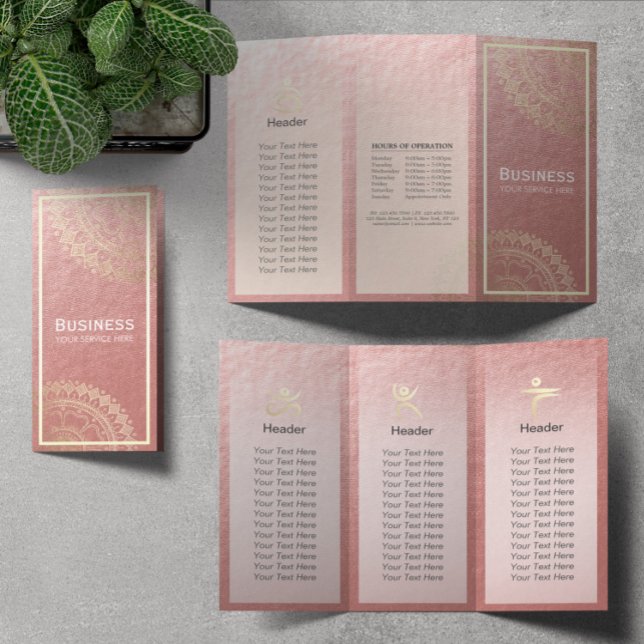 Instructeur de méditation Yoga Gold Mandala Tri-Fo (Créateur téléchargé)