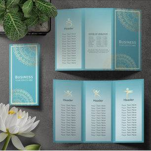 Instructeur de méditation Yoga Gold Mandala Tri-Fo