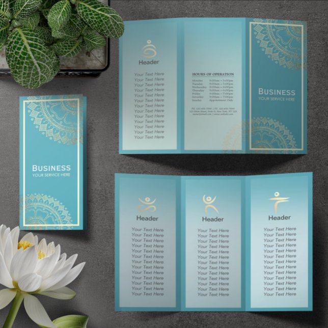 Instructeur de méditation Yoga Gold Mandala Tri-Fo (Créateur téléchargé)