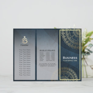 Instructeur de méditation Yoga Gold Mandala Tri-Fo