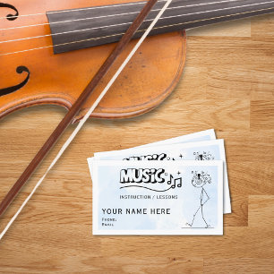 Instructeur de musique Carte de visite