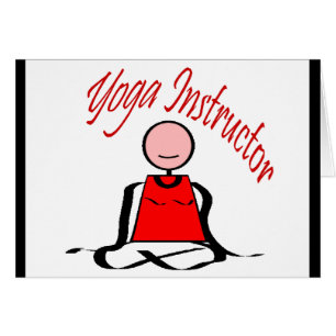 Instructeur de yoga---Chiffre de bâton de position