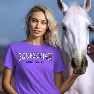 Instructeur équestre Horseback équitation T-shirt