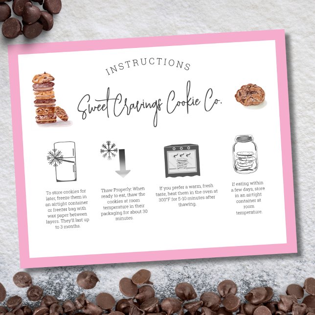 Instruction de soin des cookies  (Créateur téléchargé)
