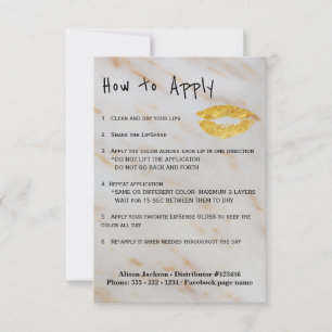 Instructions d'application du distributeur de coul