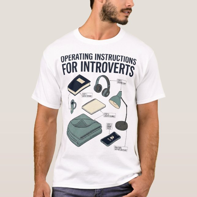 Instructions de fonctionnement pour un t-shirt drô (Devant)