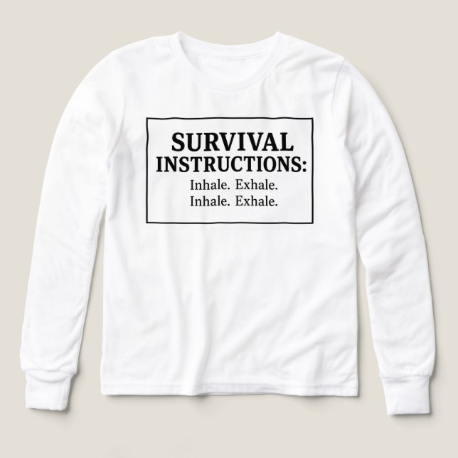 Instructions de survie - (Motif recto)