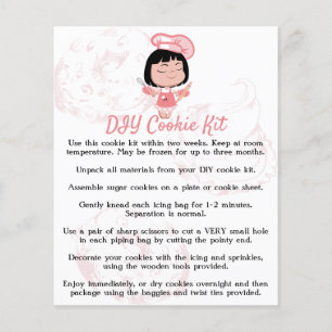 Instructions du kit de biscuits à faire soi-même d